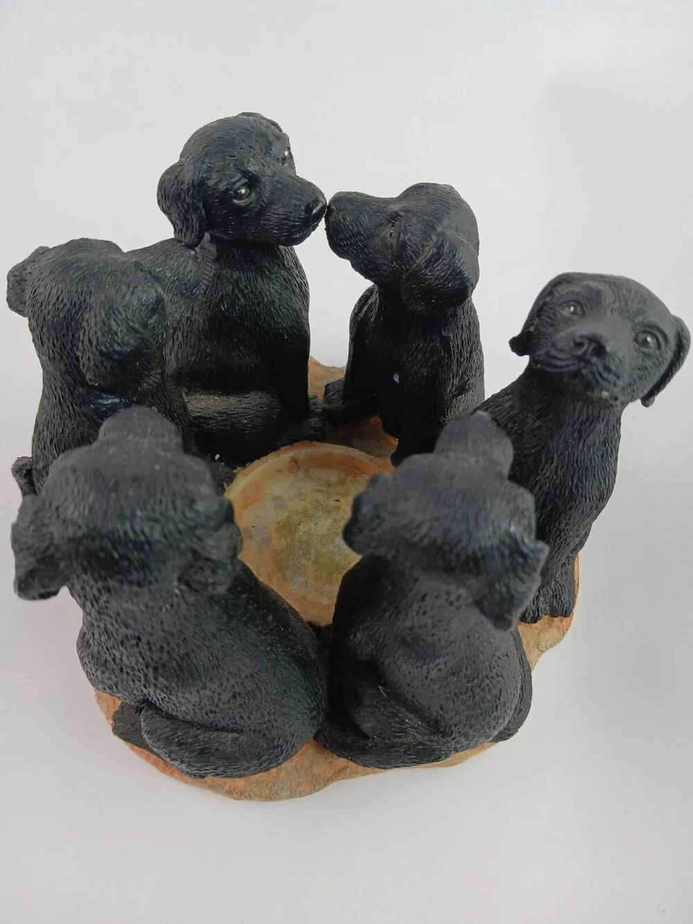Black Lab Circle Votive Candle Holder Continental Creations #P608 S6328